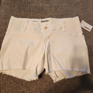 NWT Maternity Jean Shorts Size 12